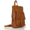 Plecak torebka 2w1 skóra naturalna - MARCO MAZZINI brąz koniak