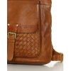 Plecak torebka 2w1 skóra naturalna - MARCO MAZZINI brąz koniak