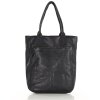 Duża torba shopper z przegródkami skóra naturalna - MARCO MAZZINI czarny