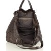Torba damska pleciona shopper & shoulder leather bag - MARCO MAZZINI brąz caffe