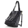 Torebka damska shopper A4 skóra naturalna - MARCO MAZZINI czarna