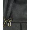 MARCO MAZZINI Čierna kožená shopper kabelka A4