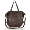 Torba damska skórzana shopper z kieszeniami - It bag MARCO MAZZINI smooth brąz caffe