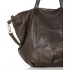 Torba damska skórzana shopper z kieszeniami - It bag MARCO MAZZINI smooth brąz caffe