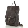 Plecak torebka 2w1 skóra naturalna - MARCO MAZZINI smooth czekoladowy brąz