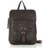 Plecak torebka 2w1 skóra naturalna - MARCO MAZZINI smooth czekoladowy brąz