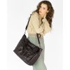Torba skórzana shopper XL na ramię z dwoma kieszeniami MARCO MAZZINI ciemny brąz