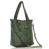 Torebka damska shopper A4 skóra naturalna - MARCO MAZZINI zielona