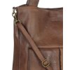Torebka damska shopper A4 skóra naturalna - MARCO MAZZINI czekoladowy brąz