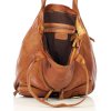 Duża torba shopper z przegródkami skóra naturalna - MARCO MAZZINI brąz camel