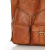 Duża torba shopper z przegródkami skóra naturalna - MARCO MAZZINI brąz camel