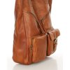 Duża torba shopper z przegródkami skóra naturalna - MARCO MAZZINI brąz camel