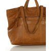 MARCO MAZZINI Camel veľká kožená shopper kabelka