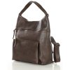 Ekskluzywna torebka skórzana premium z kieszonkami MARCO MAZZINI czekoladowy brąz