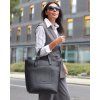 MARCO MAZZINI Čierna prémiová kožená shopper kabelka