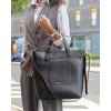 Duża torebka shoppperka do ręki skórzana premium MARCO MAZZINI czarna