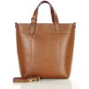 Duża torebka shoppperka do ręki skórzana premium MARCO MAZZINI brązowa