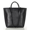 Ekskluzywna torba shopper do pracy skórzana premium MARCO MAZZINI czarna