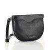 MARCO MAZZINI Čierna luxusná kožená kabelka