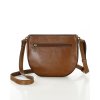 Elegancka torebka damska listonoszka skórzana premium MARCO MAZZINI brązowa