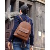 Elegancki plecak damski skórzany premium MARCO MAZZINI brązowy