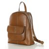 Elegancki plecak damski skórzany premium MARCO MAZZINI brązowy