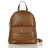 Elegancki plecak damski skórzany premium MARCO MAZZINI brązowy
