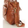 MARCO MAZZINI Camel kožená shopper kabelka A4