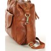 Shopper bag torebka skórzana A4 do pracy - MARCO MAZZINI brąz camel