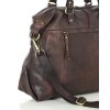 Shopper bag torebka skórzana A4 do pracy - MARCO MAZZINI ciemny brąz