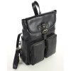 Damski plecak miejski skórzany A4 retro style - MARCO MAZZINI czarny