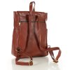 Damski plecak miejski skórzany A4 retro style - MARCO MAZZINI brąz whisky