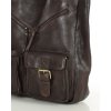 Duża torba shopper z przegródkami skóra naturalna - MARCO MAZZINI ciemny brąz