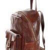 Elegancki plecak damski skórzany premium MARCO MAZZINI brązowy