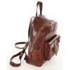 Elegancki plecak damski skórzany premium MARCO MAZZINI brązowy