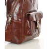 Elegancki plecak damski skórzany premium MARCO MAZZINI brązowy