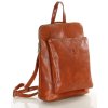Elegancki plecak damski skórzany premium MARCO MAZZINI brązowy