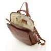 Elegancki plecak damski skórzany premium MARCO MAZZINI brązowy