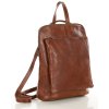 Elegancki plecak damski skórzany premium MARCO MAZZINI brązowy