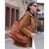 MARCO MAZZINI Camel veľká pletená shopper kabelka