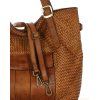 MARCO MAZZINI Camel veľká pletená shopper kabelka