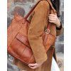 MARCO MAZZINI Camel veľká pletená shopper kabelka