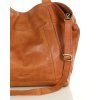 MARCO MAZZINI Camel Veľká kožená shopper taška s vreckom