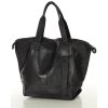 Duża torba shopper czarna A4 z miękkiej włoskiej skóry Marco Mazzini