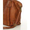 Marco Mazzini Camel veľká kožená shopper kabelka A4