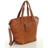 Duża torba shopper A4 z miękkiej włoskiej skóry Marco Mazzini camel