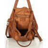 Marco Mazzini Camel veľká kožená shopper kabelka A4