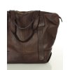 Duża torba shopper A4 z miękkiej włoskiej skóry Marco Mazzini brązowa