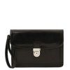 Max - Leather handy wrist bag (Farba Hnedá)
