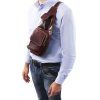 Leather crossover bag (Farba Medová)